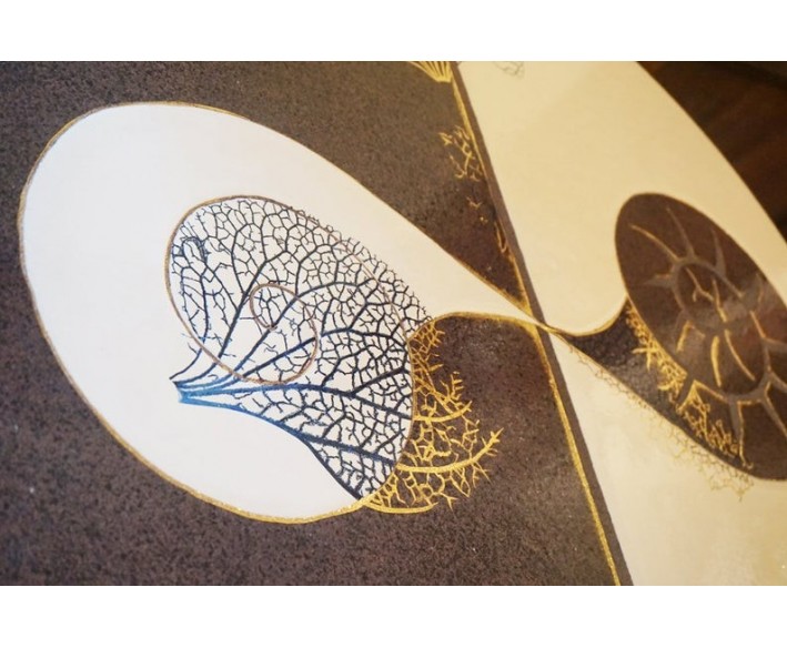 ROSE DESMAISONS - Table Ronde Yin /Yang