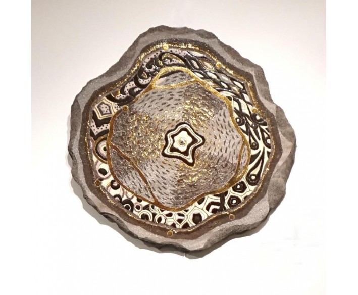 ROSE DESMAISONS - bas-relief fleur