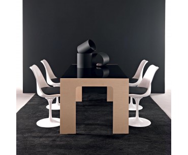 TOUCH - Table Verre Bois