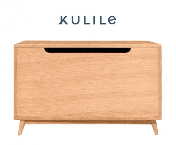 KULILE • Petit Coffre de Rangement Chêne Naturel — SOUK